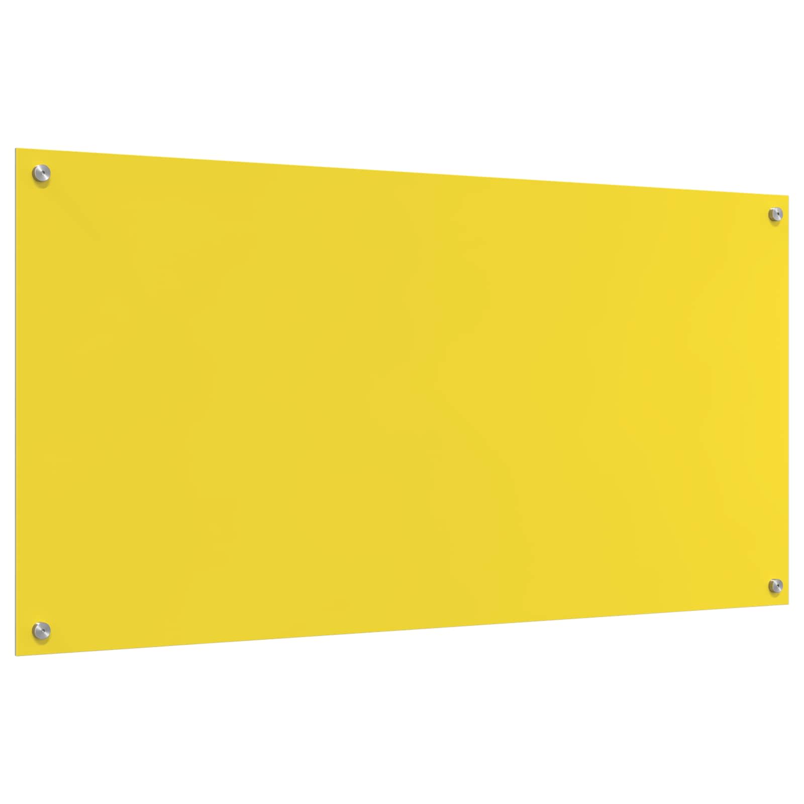 Schienale da cucina Giallo 120 x 60 cm vetro temperato