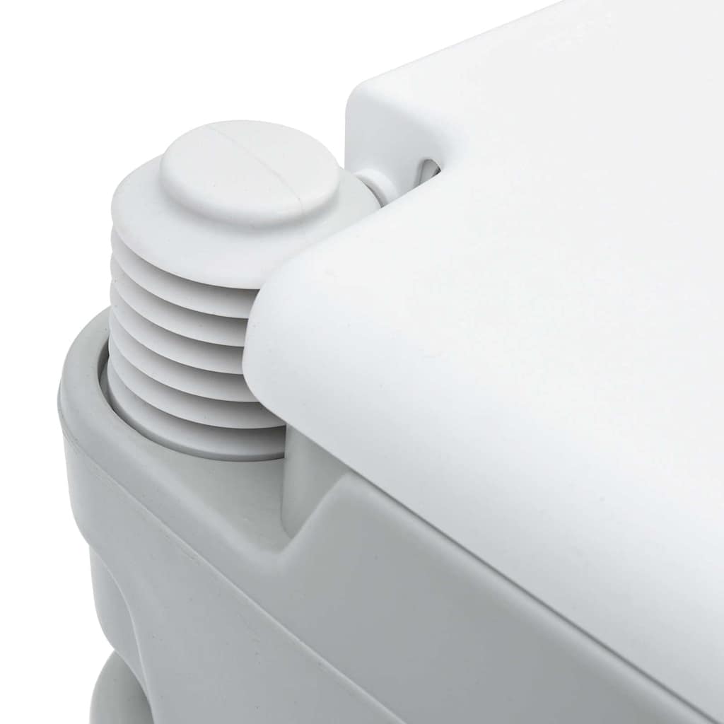 Toilette da Campeggio Grigio e Bianco 41,5 x 36,5 x 30 cm