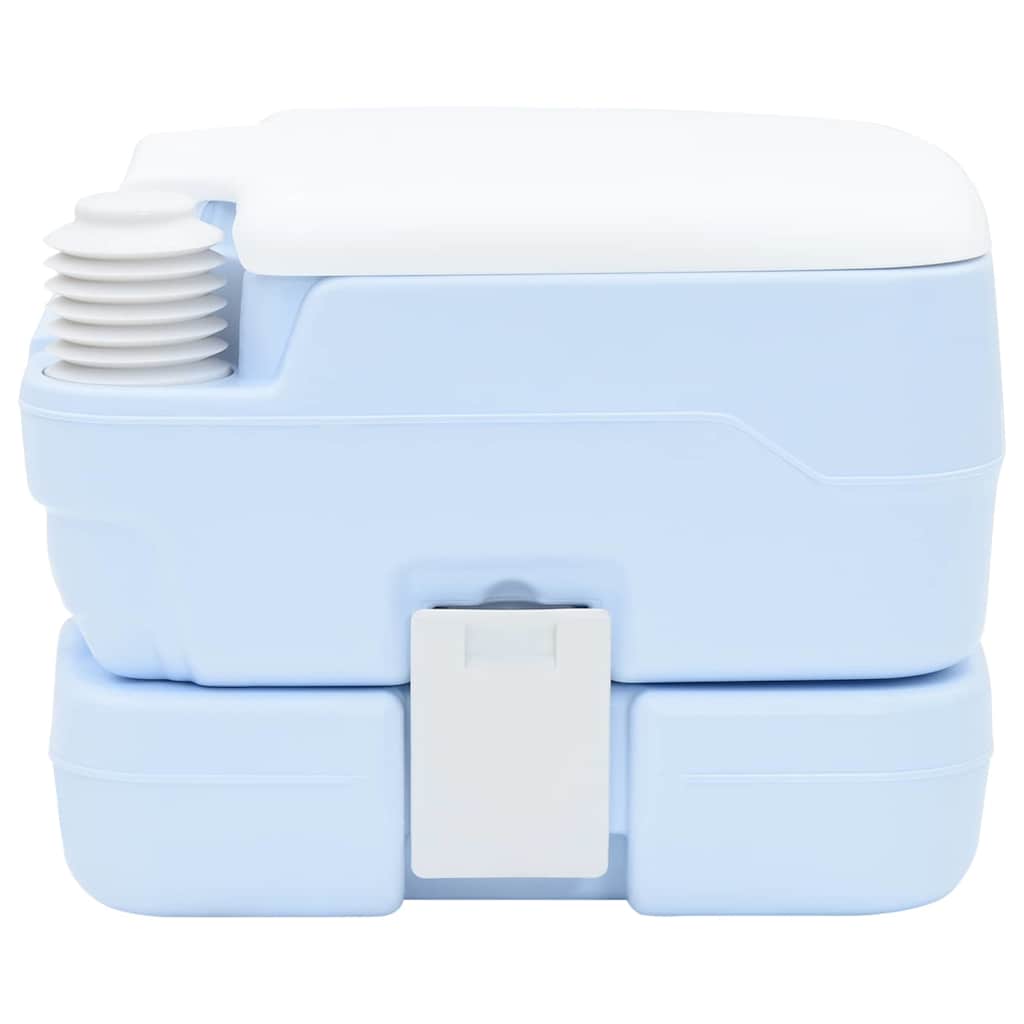 Toilette da Campeggio Azzurro Chiaro e Bianco Polietilene