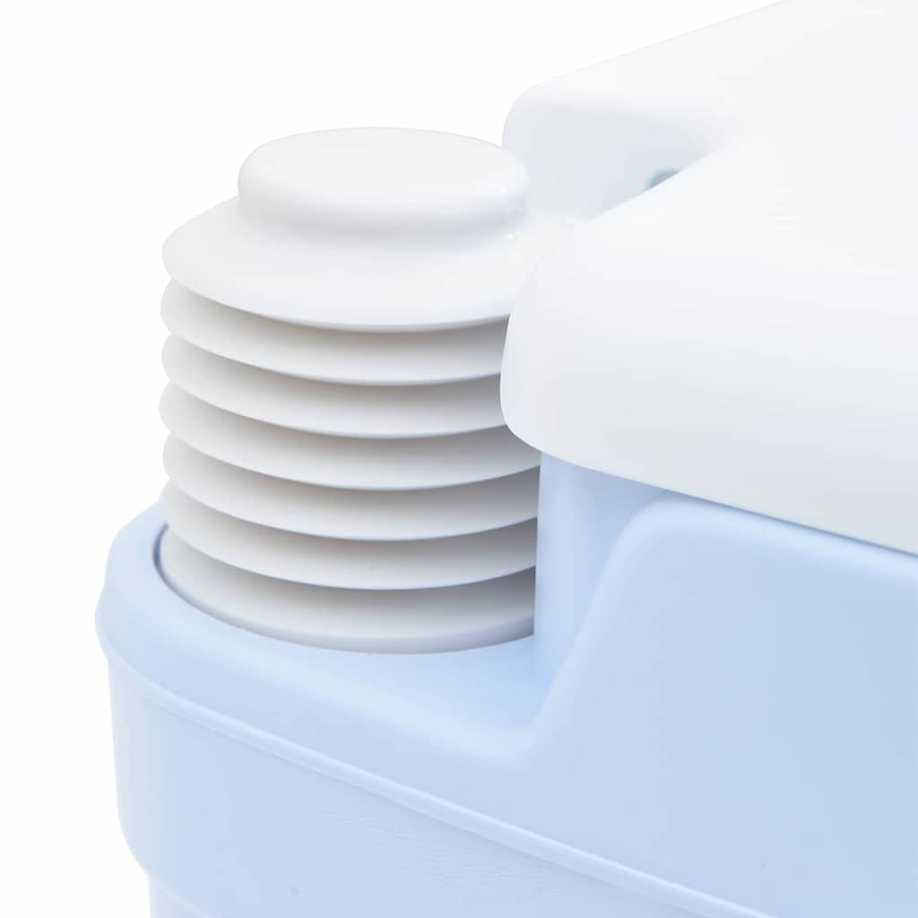Toilette da Campeggio Azzurro Chiaro e Bianco Polietilene