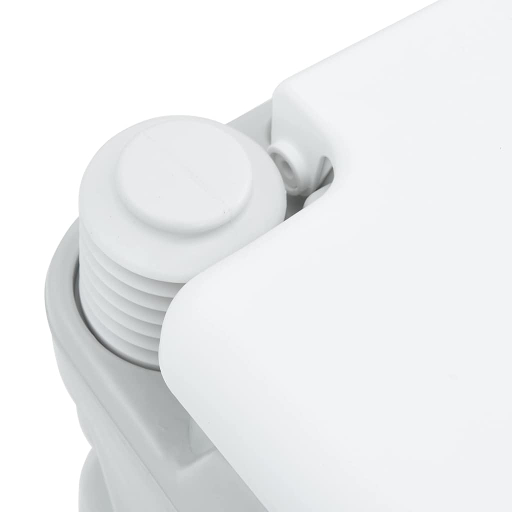 Toilette da Campeggio Grigio e Bianco 41,5 x 36,5 x 42 cm