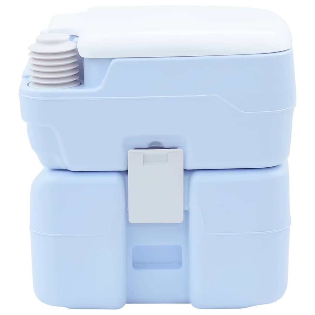 Toilette da Campeggio Azzurro Chiaro e Bianco Polietilene