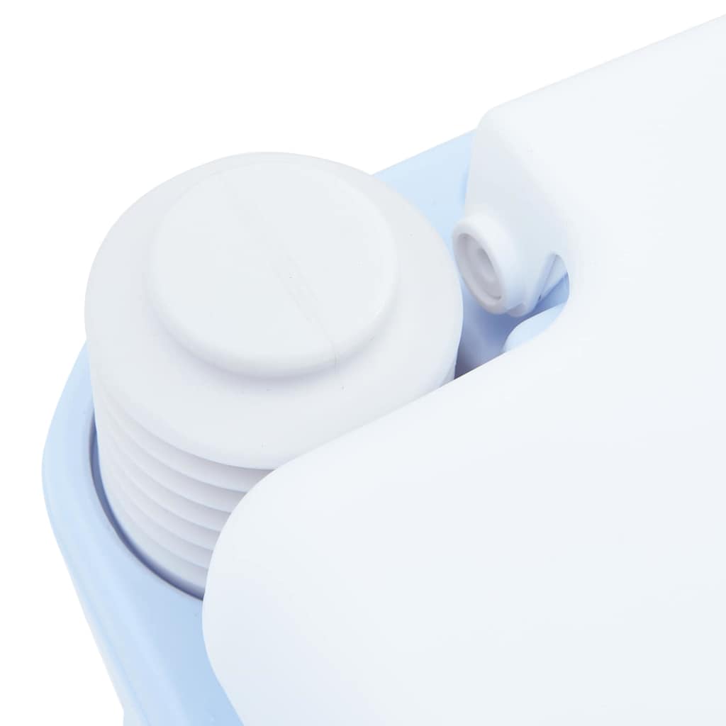 Toilette da Campeggio Azzurro Chiaro e Bianco Polietilene