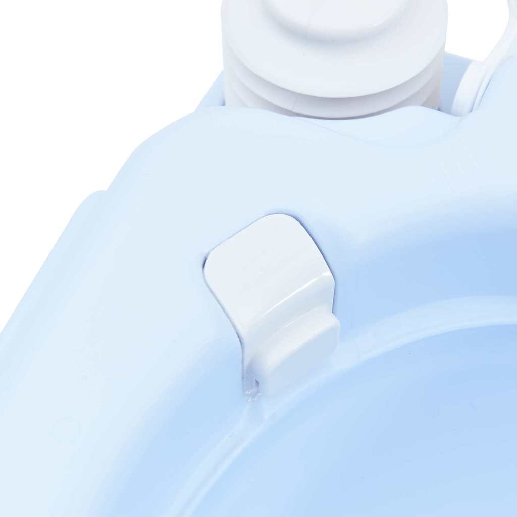 Toilette da Campeggio Azzurro Chiaro e Bianco Polietilene