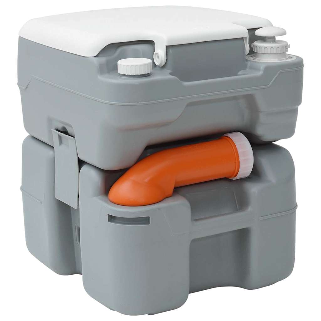 Toilette da Campeggio Grigio 41,5 x 36,5 x 42 cm