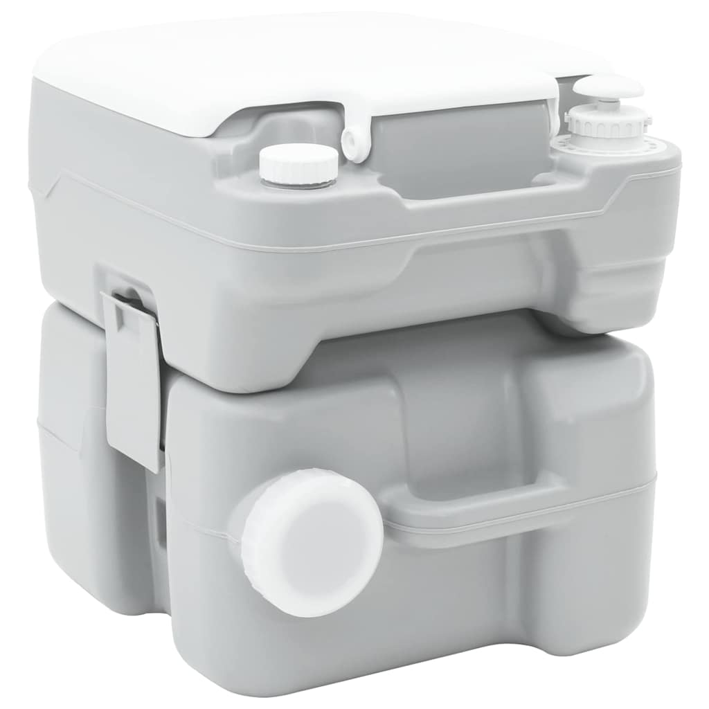 Toilette da Campeggio Grigio 41,5 x 36,5 x 42 cm