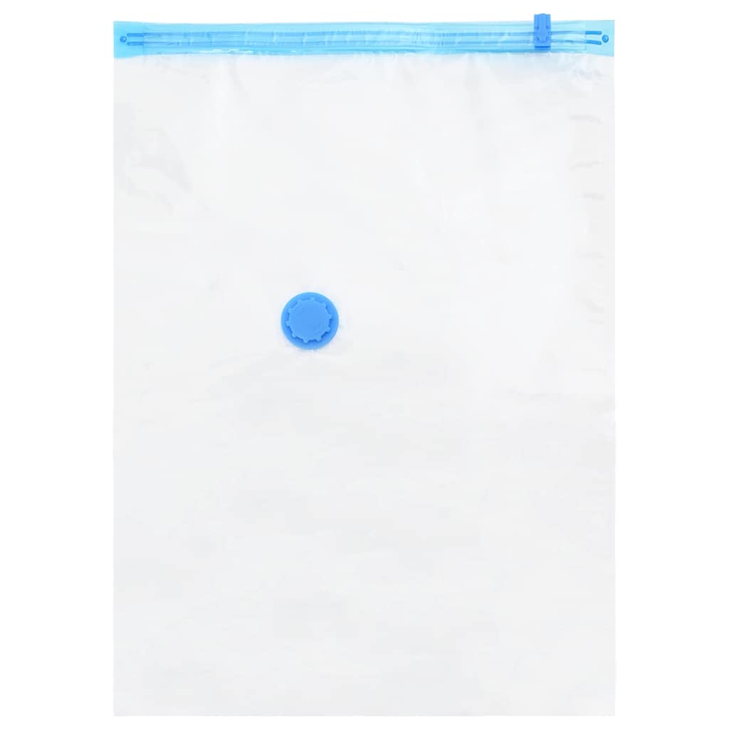 Sacchetti per Stoccaggio 10 pz Trasparente e Blu 70 x 50 cm