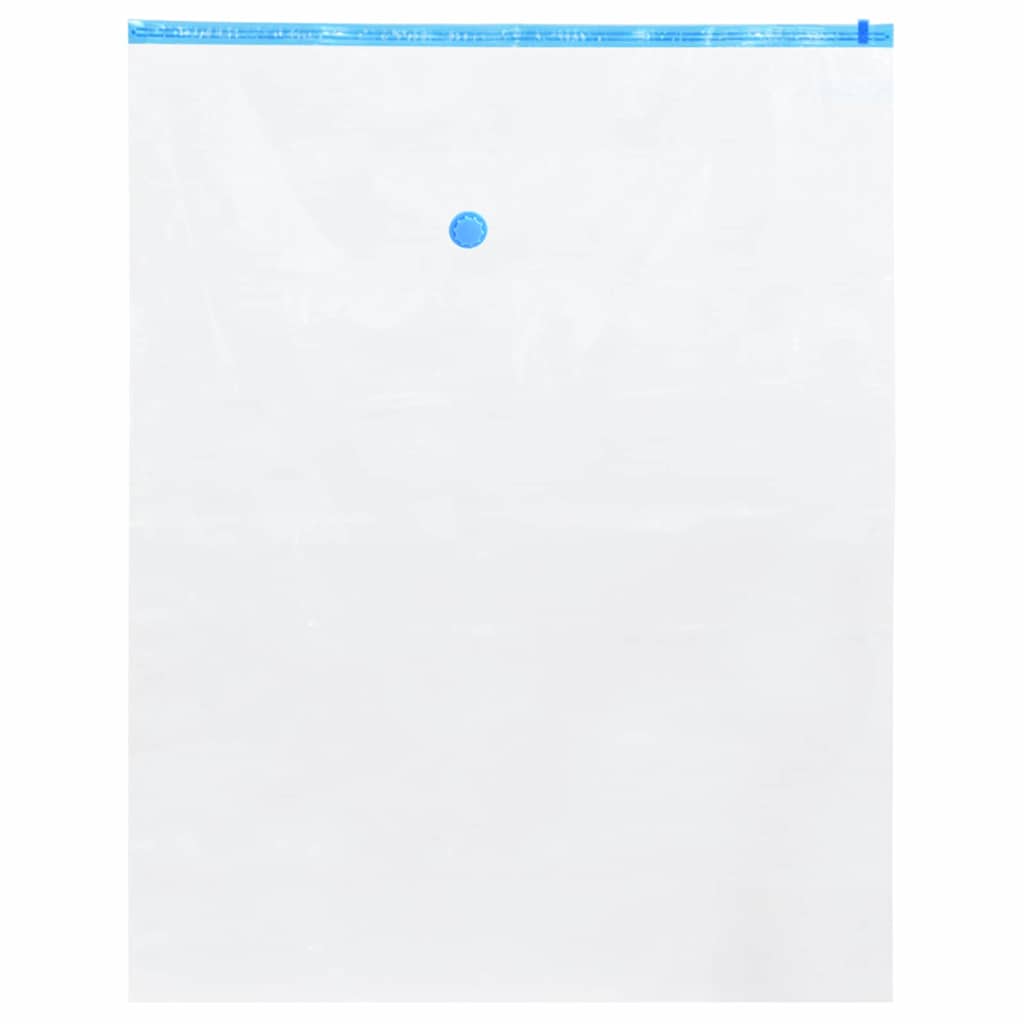 Sacchetti per Stoccaggio 10 pz Trasparente e Blu 100 x 80 cm