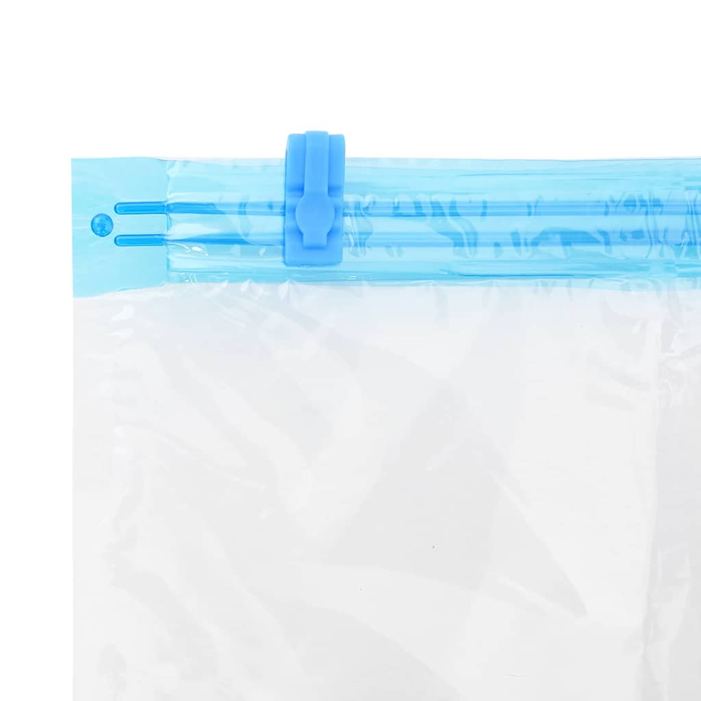 Sacchetti per Stoccaggio 5 pz Trasparente e Blu 80 x 60 cm