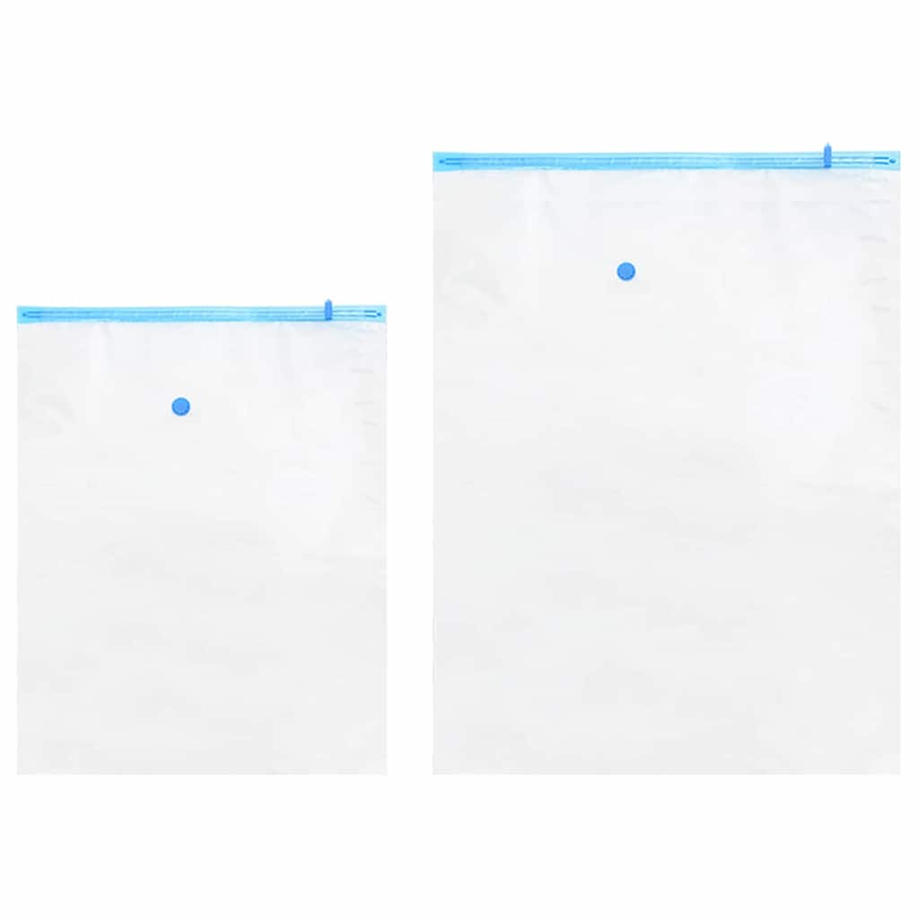 Sacchetti per Stoccaggio 5 pz Trasparente e Blu 130 x 100 cm