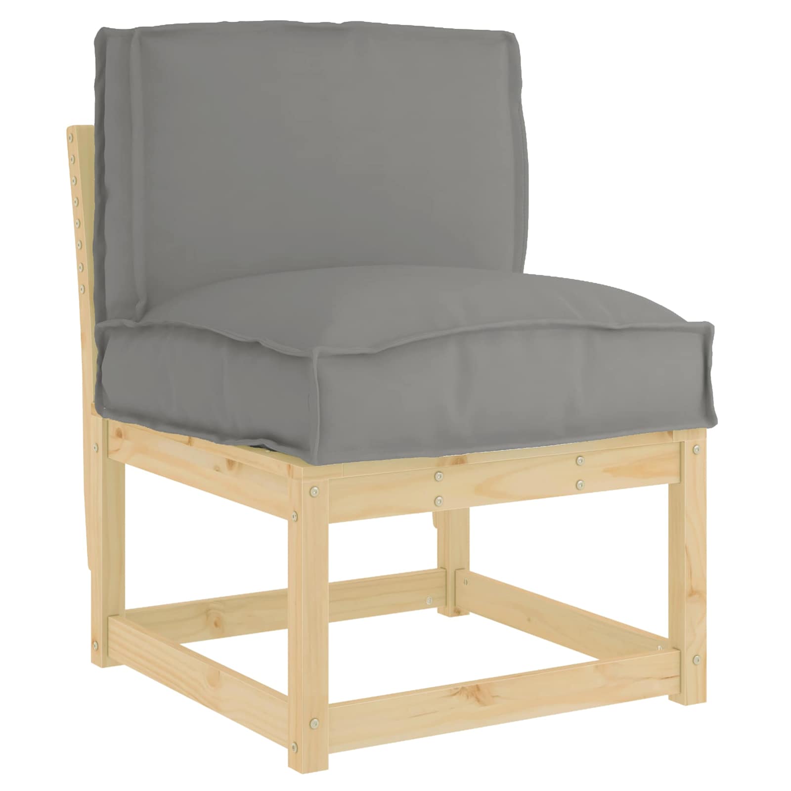 Cuscino Grigio 50 x 40 x 12 cm Tessuto Oxford