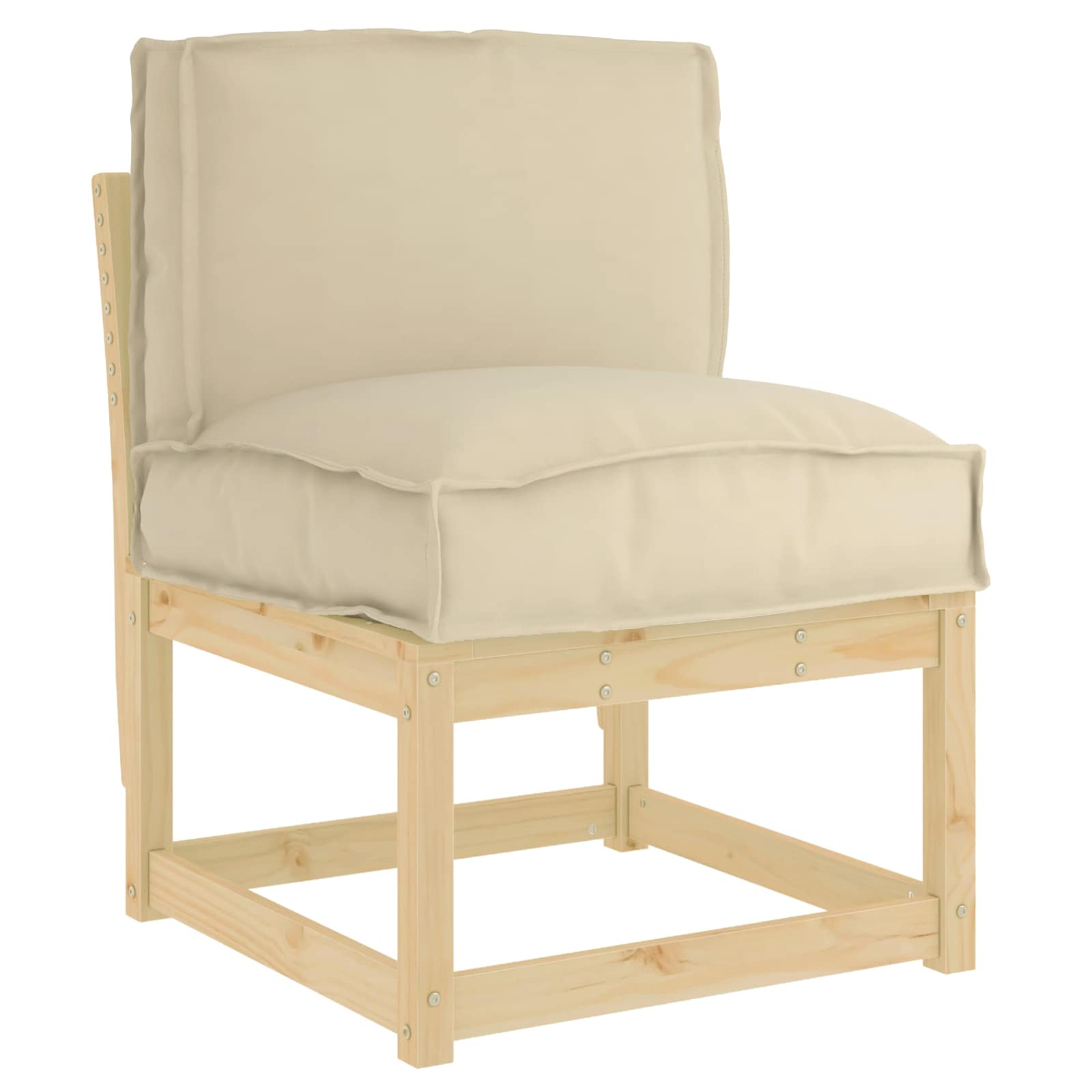 Cuscino Beige 50 x 40 x 12 cm Tessuto Oxford
