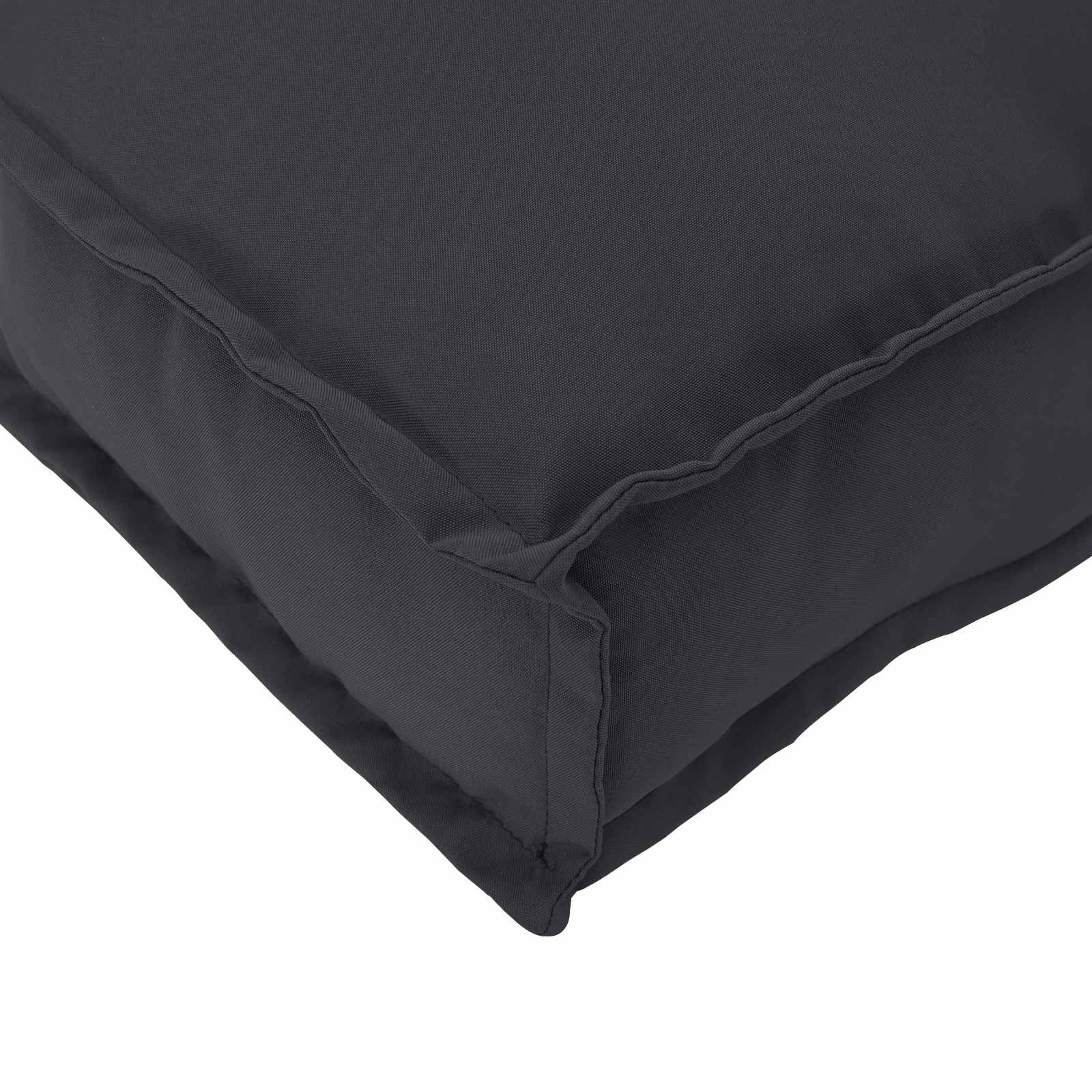 Cuscino Tessuto Oxford Nero 50 x 50 x 12 cm