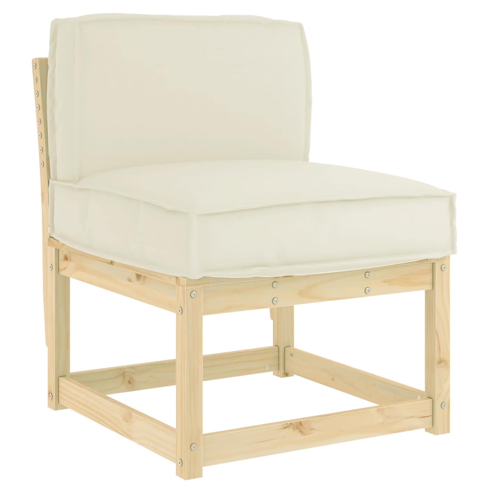 Cuscino Crema 60 x 40 x 12 cm Tessuto Oxford