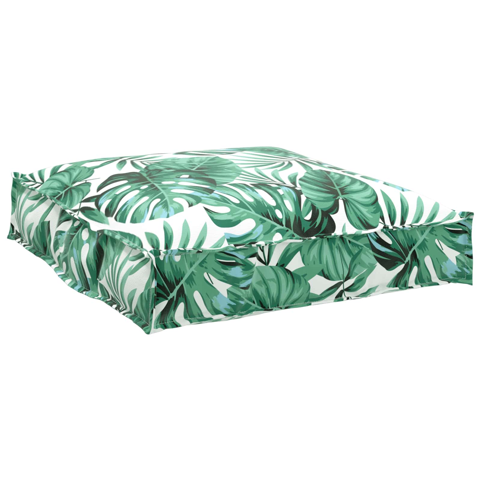 Cuscino Tessuto Oxford Motivo Foglia 70 x 70 x 12 cm