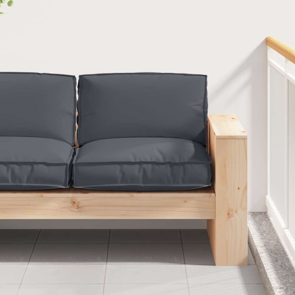 Cuscino Tessuto Oxford Antracite 80 x 80 x 12 cm