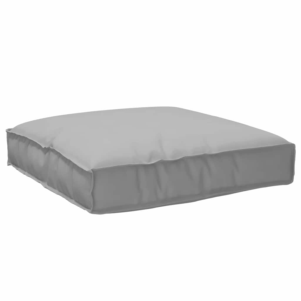 Cuscino Tessuto Oxford Grigio 80 x 80 x 12 cm
