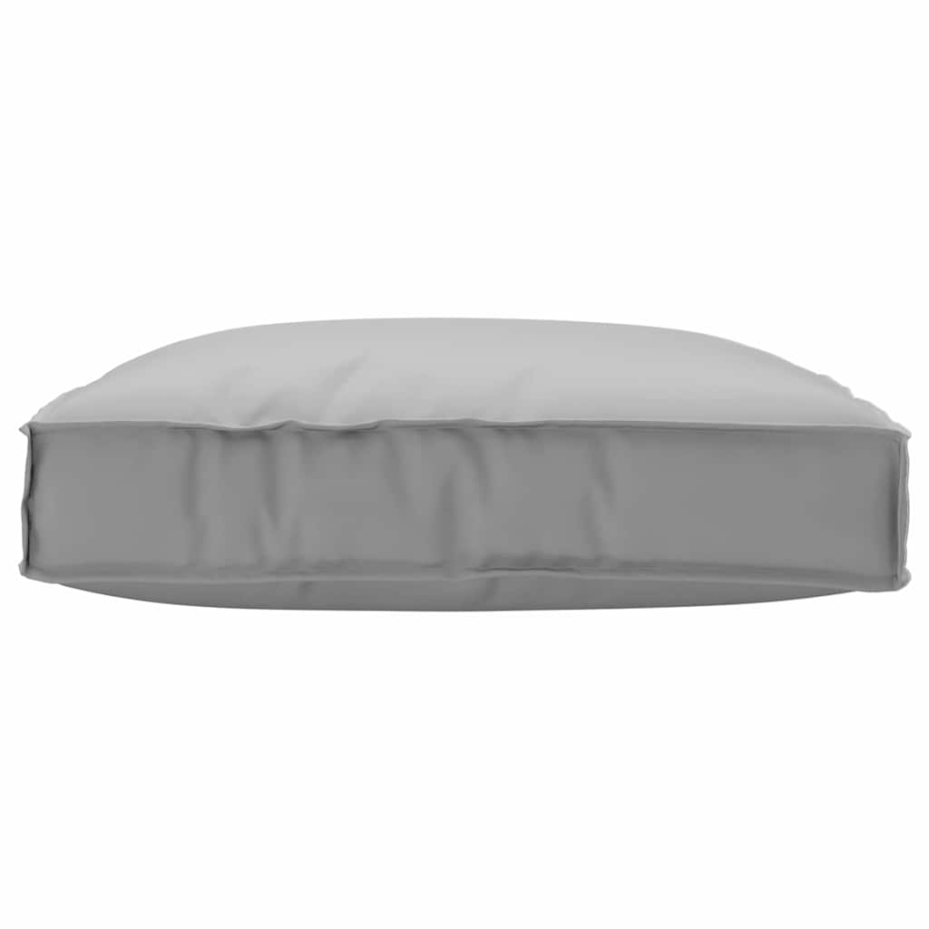 Cuscino Tessuto Oxford Grigio 80 x 80 x 12 cm