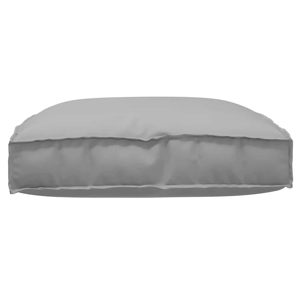 Cuscino Tessuto Oxford Grigio 80 x 80 x 12 cm