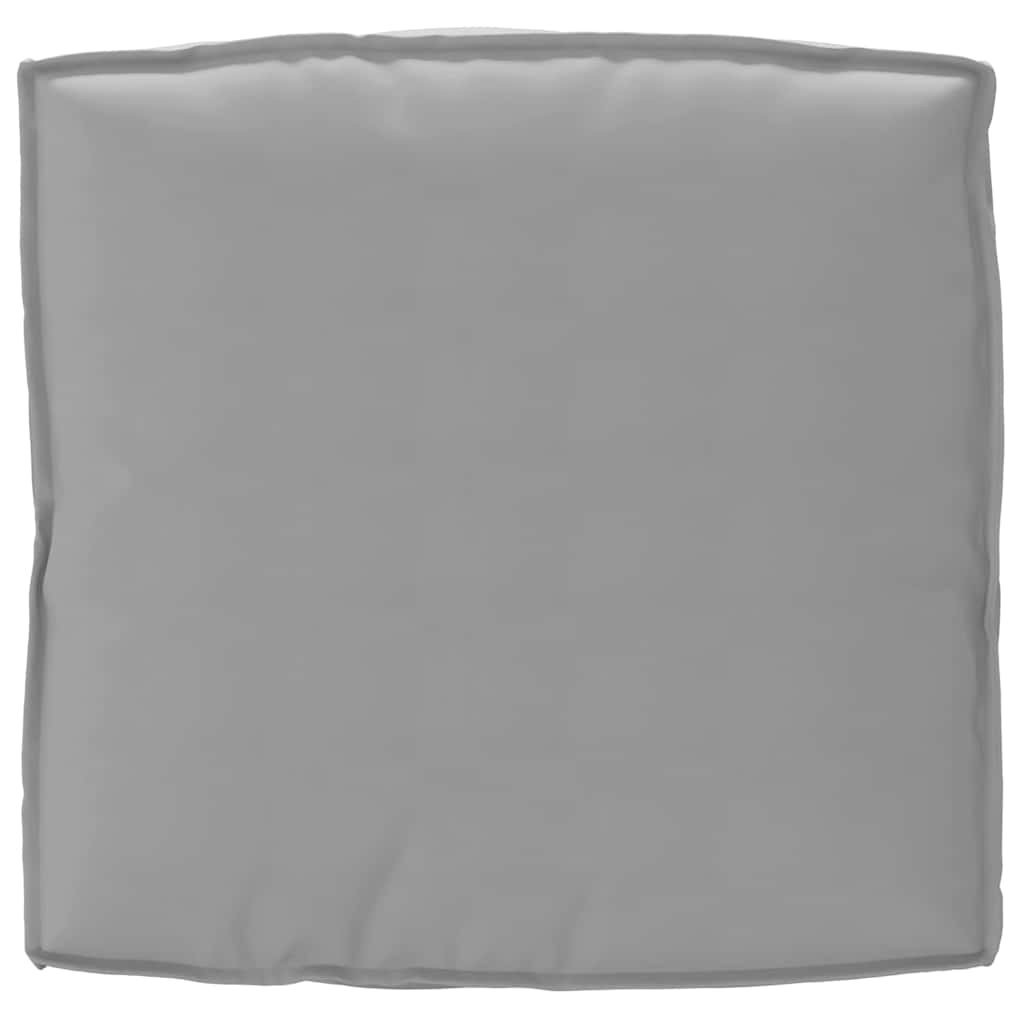 Cuscino Tessuto Oxford Grigio 80 x 80 x 12 cm
