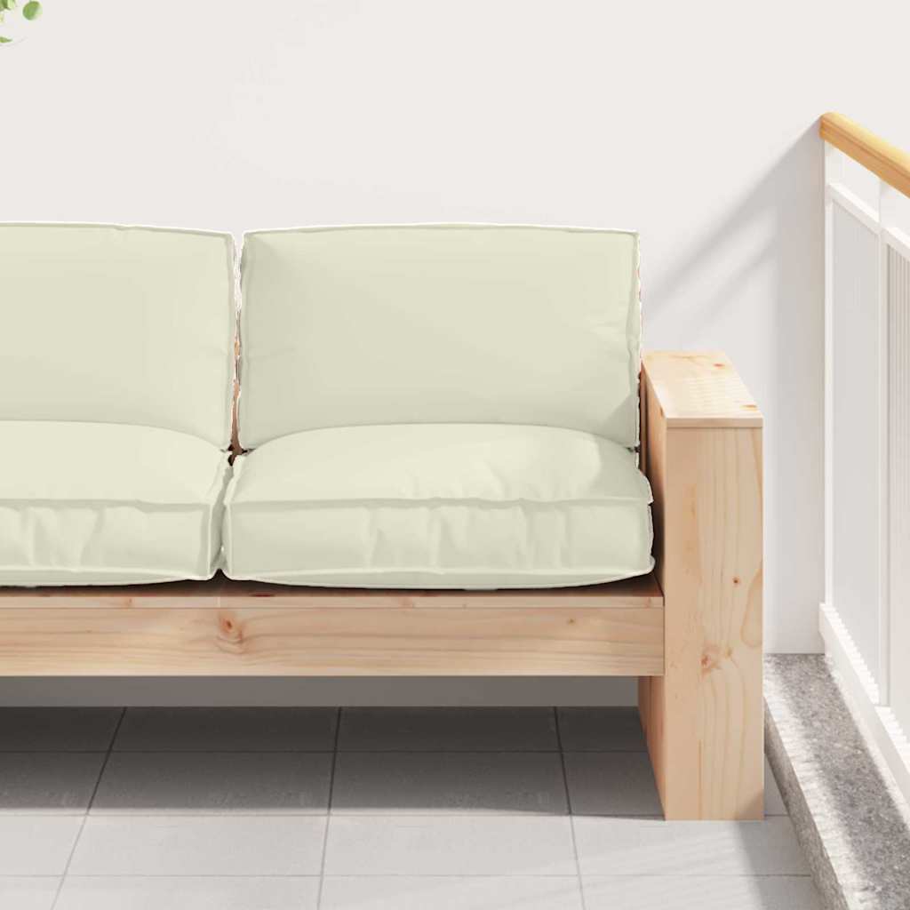 Cuscino Tessuto Oxford Crema 80 x 80 x 12 cm