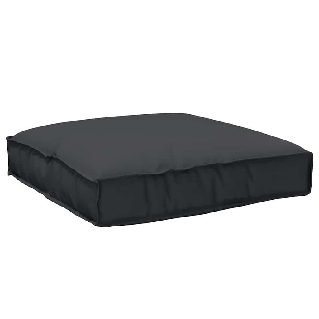 Cuscino Tessuto Oxford Nero 80 x 80 x 12 cm