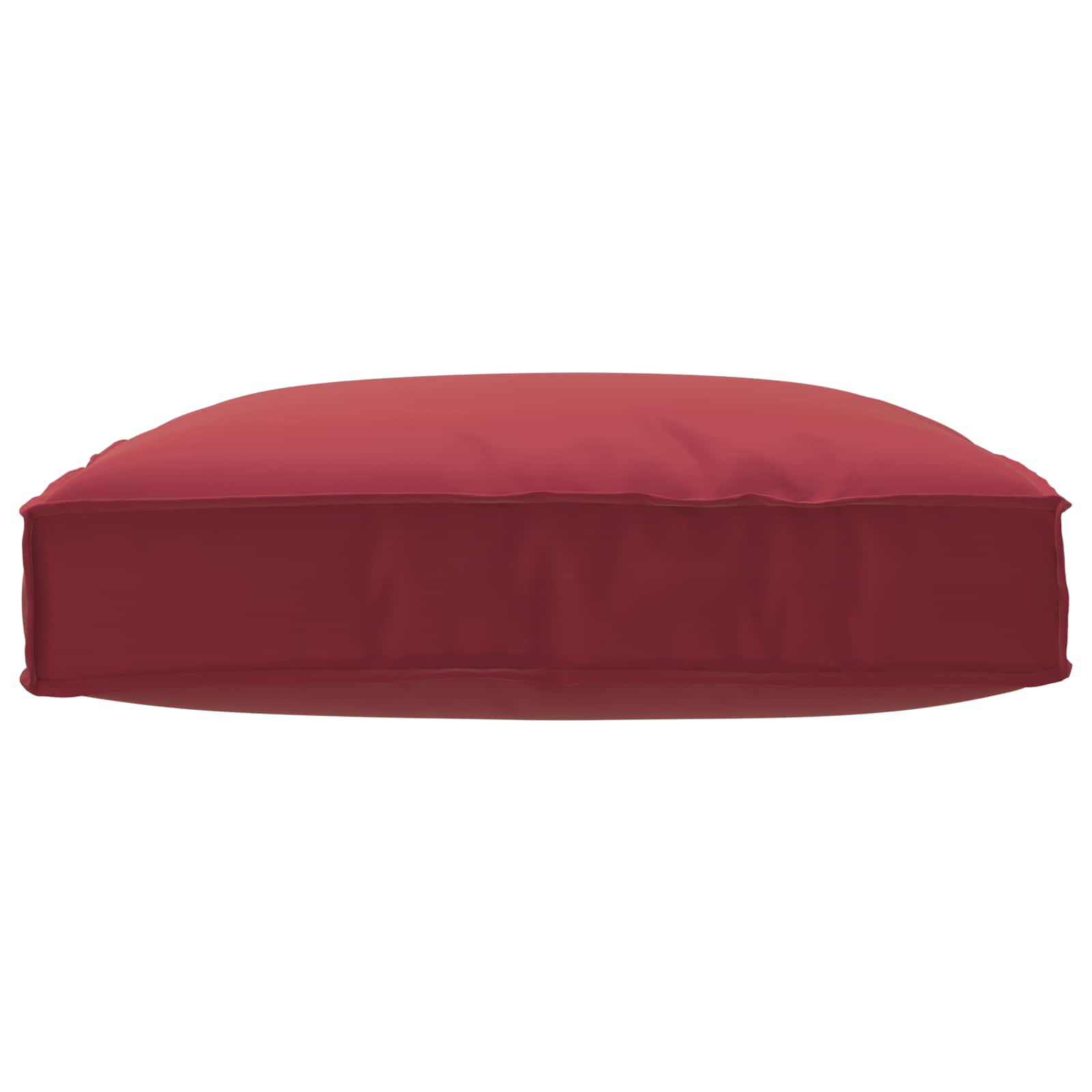 Cuscino Tessuto Oxford Rosso Vino 80 x 80 x 12 cm