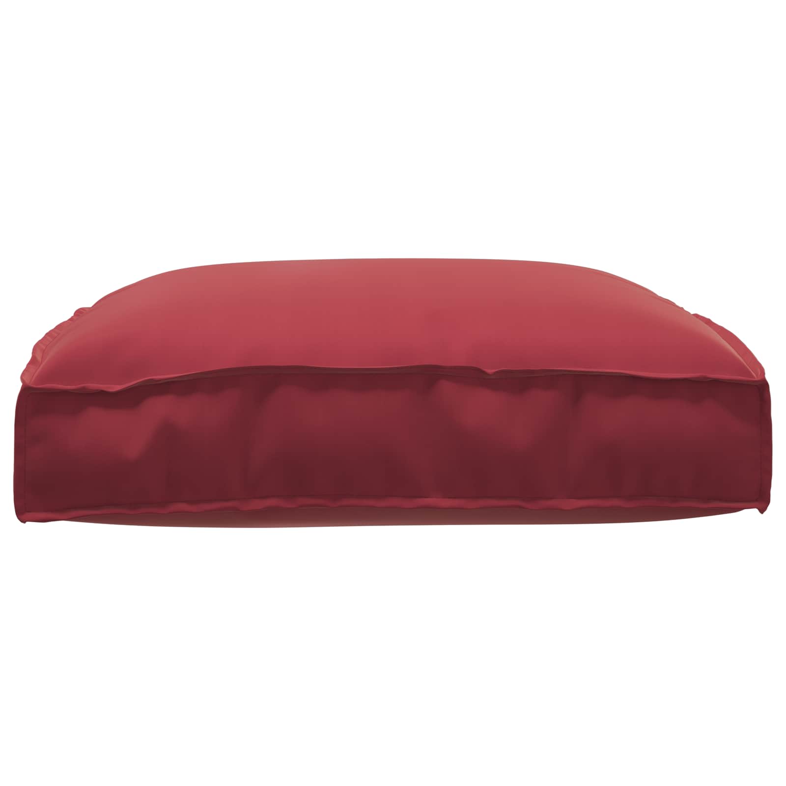 Cuscino Tessuto Oxford Rosso Vino 80 x 80 x 12 cm