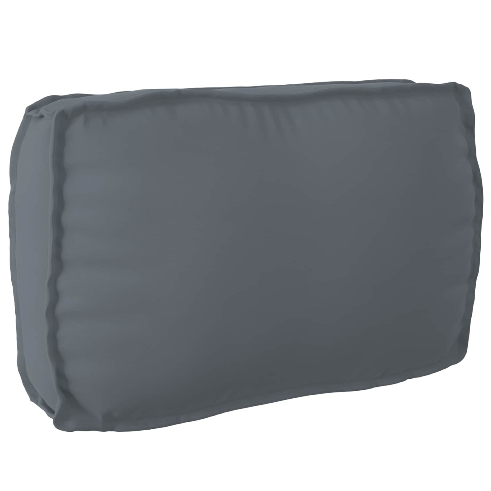 Cuscino Tessuto Oxford Antracite 70 x 40 x 12 cm
