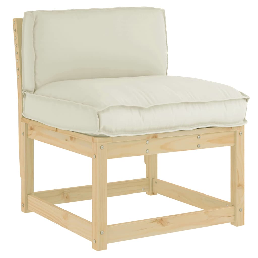Cuscino Tessuto Oxford Crema 70 x 40 x 12 cm
