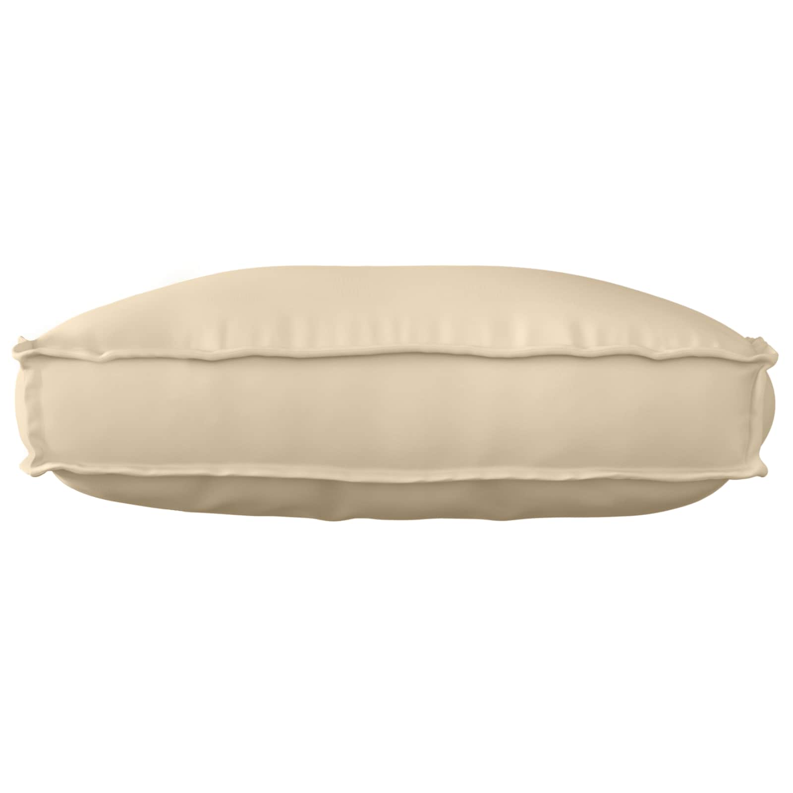 Cuscino Tessuto Oxford Beige 70 x 40 x 12 cm