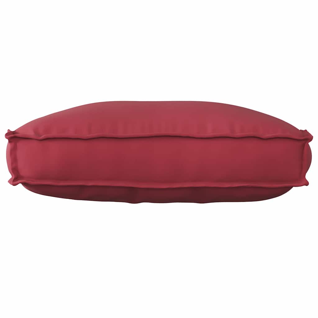 Cuscino Tessuto Oxford Rosso Vino 70 x 40 x 12 cm