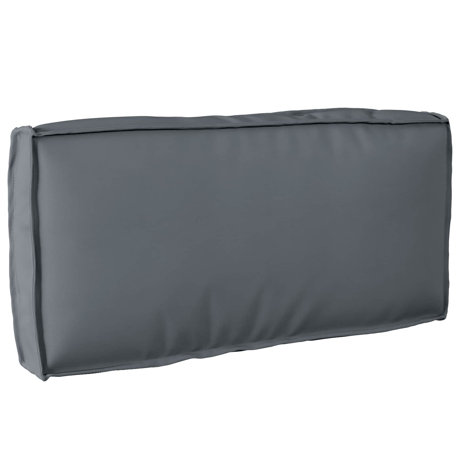 Cuscino Tessuto Oxford Antracite 80 x 40 x 12 cm