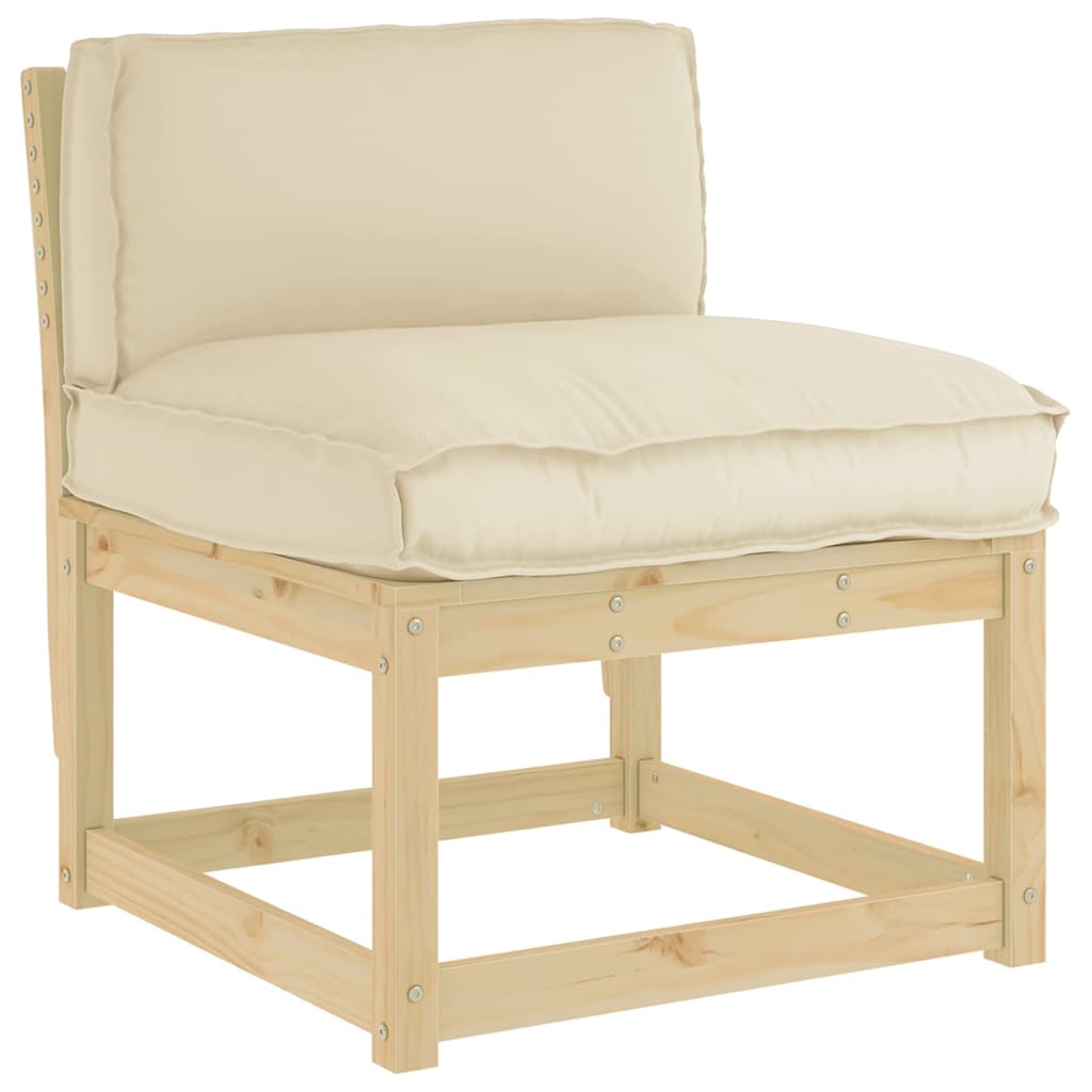 Cuscino Tessuto Oxford Beige 80 x 40 x 12 cm