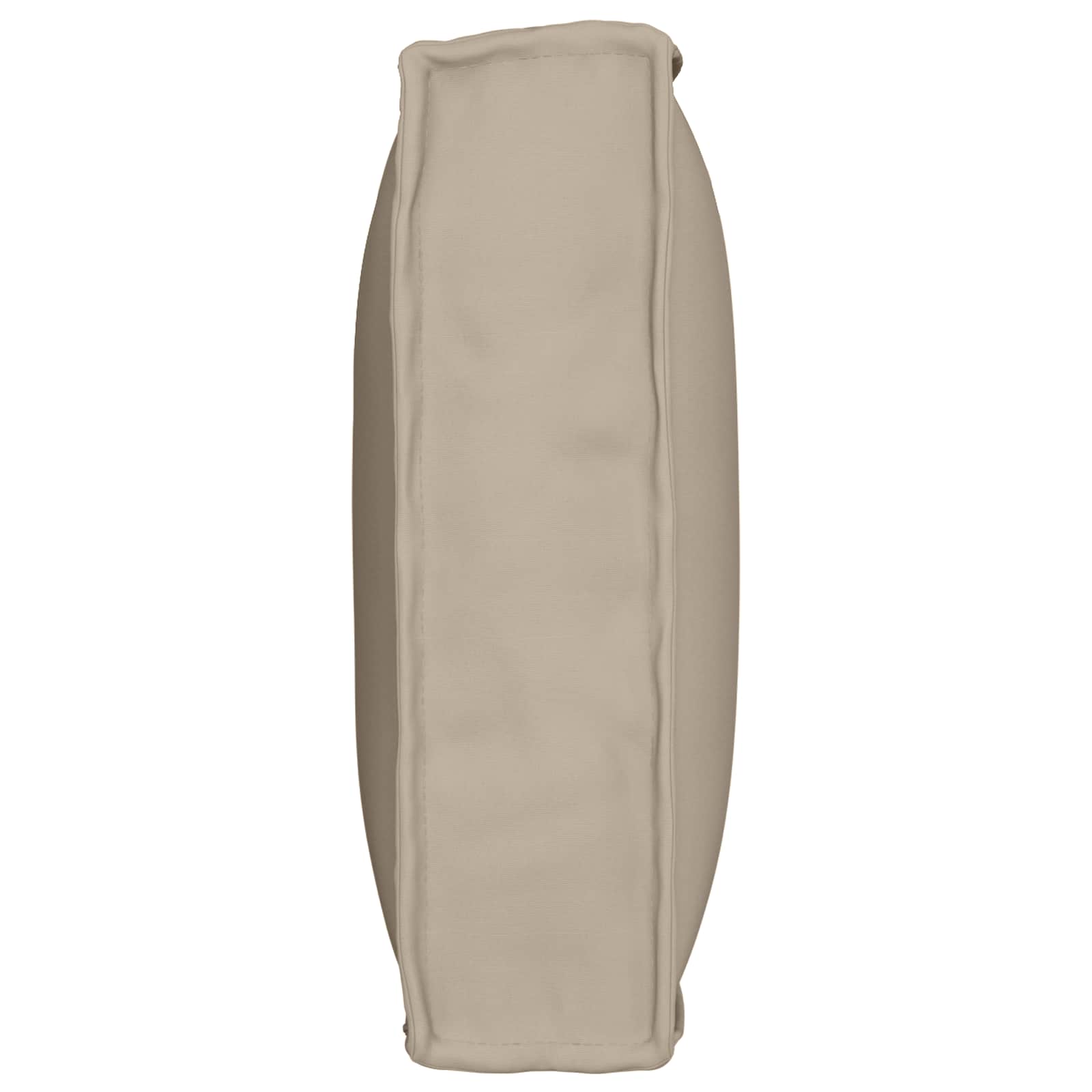 Cuscino Tessuto Oxford Tortora 80 x 40 x 12 cm