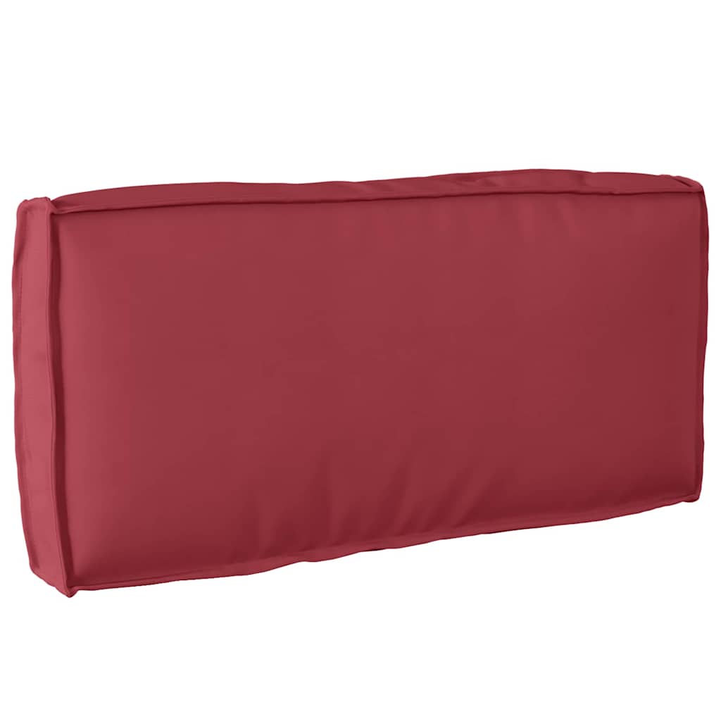Cuscino Tessuto Oxford Rosso Vino 80 x 40 x 12 cm