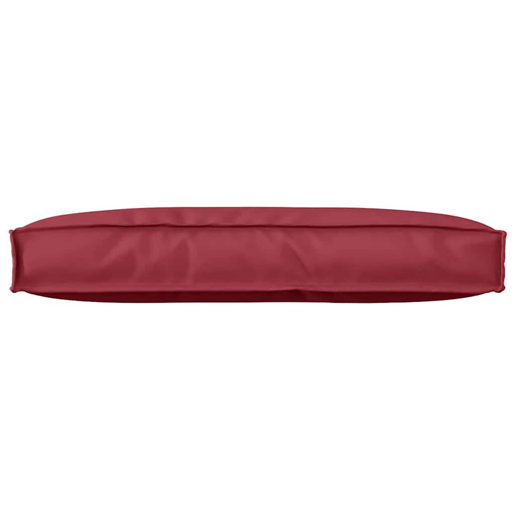 Cuscino Tessuto Oxford Rosso Vino 80 x 40 x 12 cm