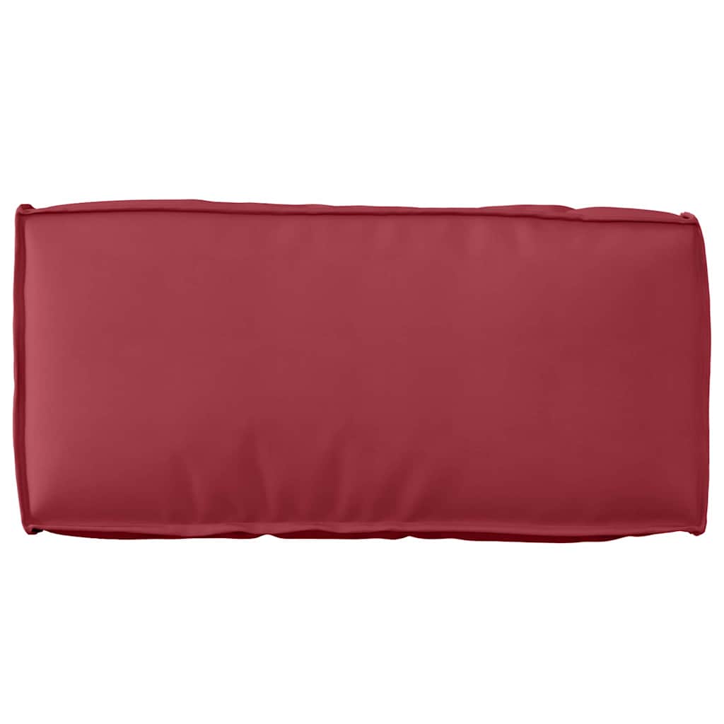 Cuscino Tessuto Oxford Rosso Vino 80 x 40 x 12 cm