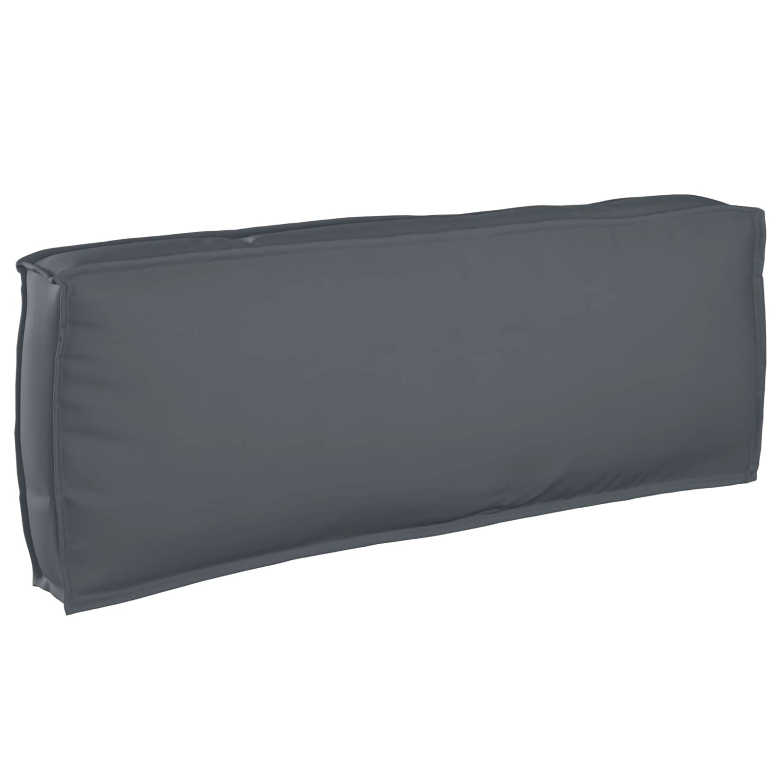Cuscino Tessuto Oxford Antracite 120 x 40 x 12 cm