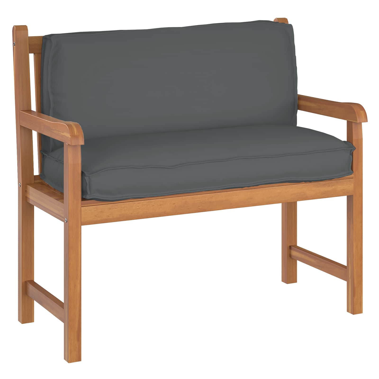 Cuscino Tessuto Oxford Antracite 120 x 40 x 12 cm