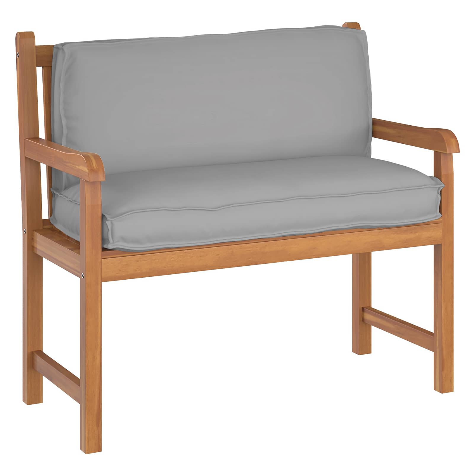 Cuscino Tessuto Oxford Grigio 120 x 40 x 12 cm