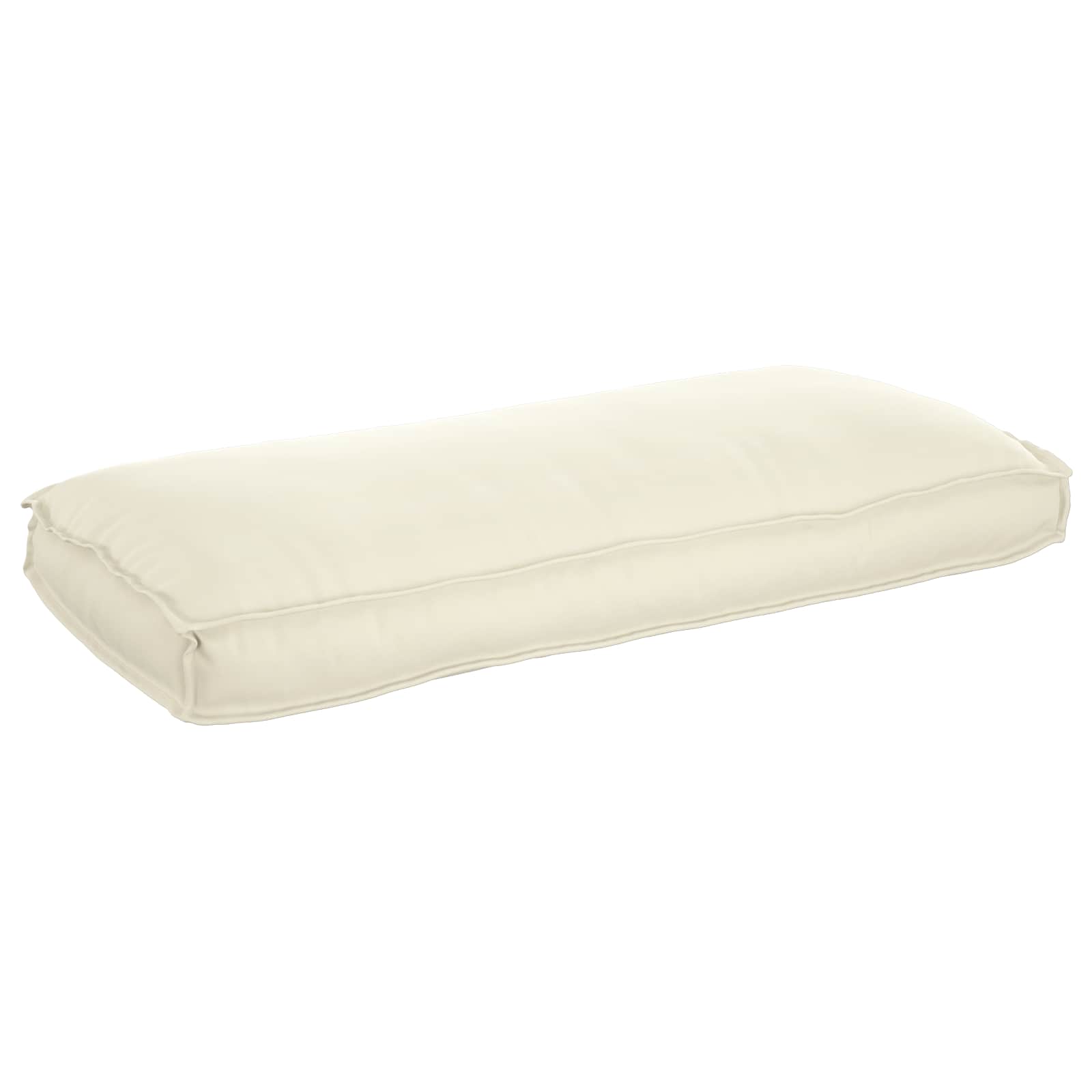 Cuscino Tessuto Oxford Crema 120 x 50 x 12 cm