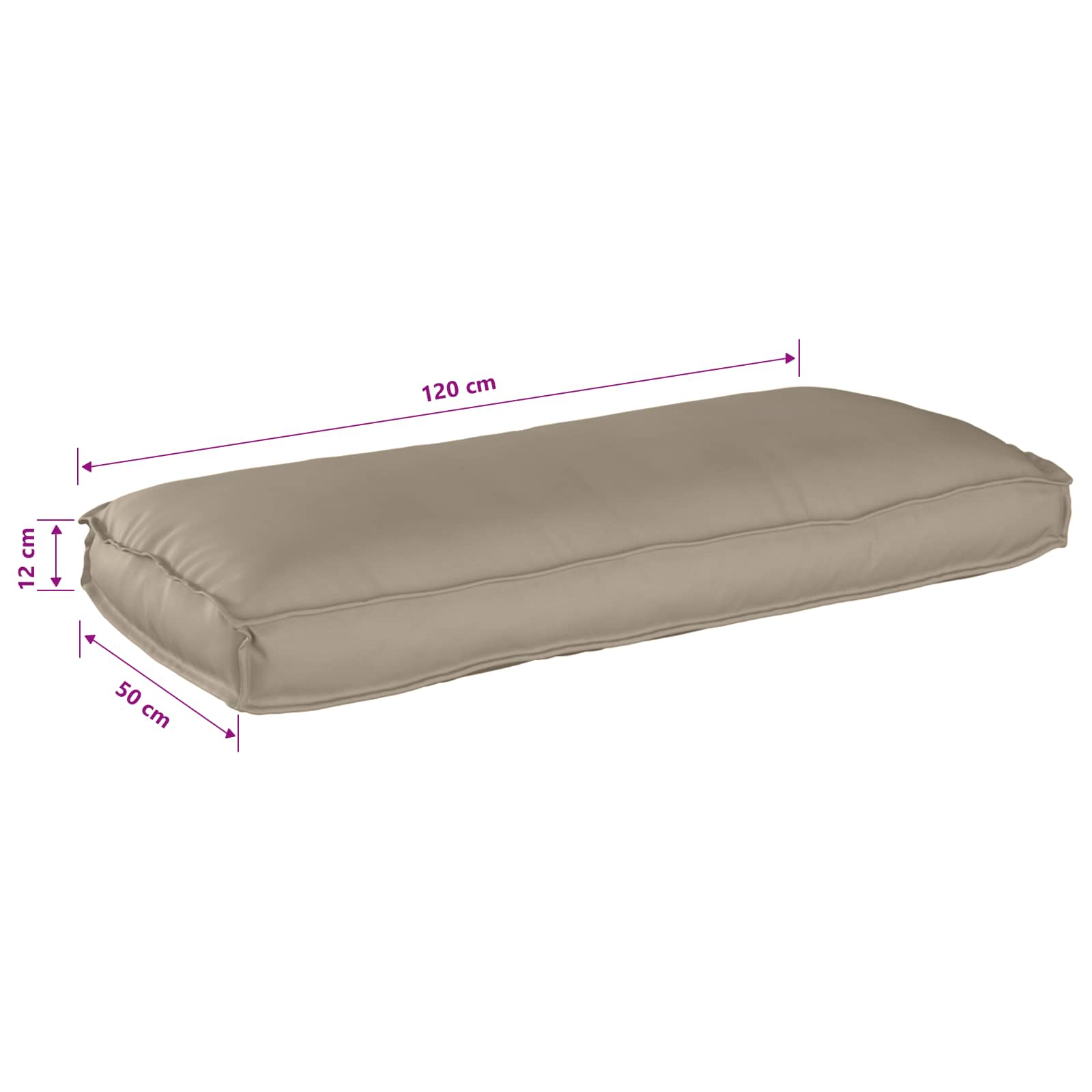 Cuscino Tessuto Oxford Talpa 120 x 50 x 12 cm