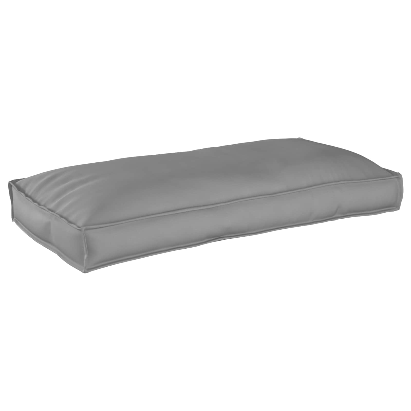 Cuscino Tessuto Oxford Grigio 120 x 60 x 12 cm