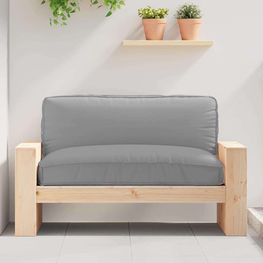 Cuscino Tessuto Oxford Grigio 120 x 80 x 12 cm