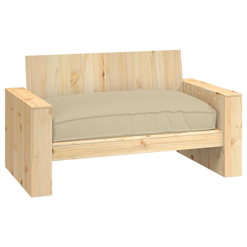 Cuscino Tessuto Oxford Beige 120 x 80 x 12 cm