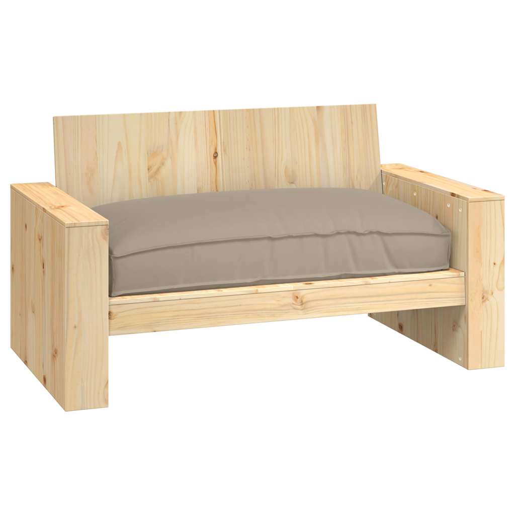 Cuscino Tessuto Oxford Tortora 120 x 80 x 12 cm