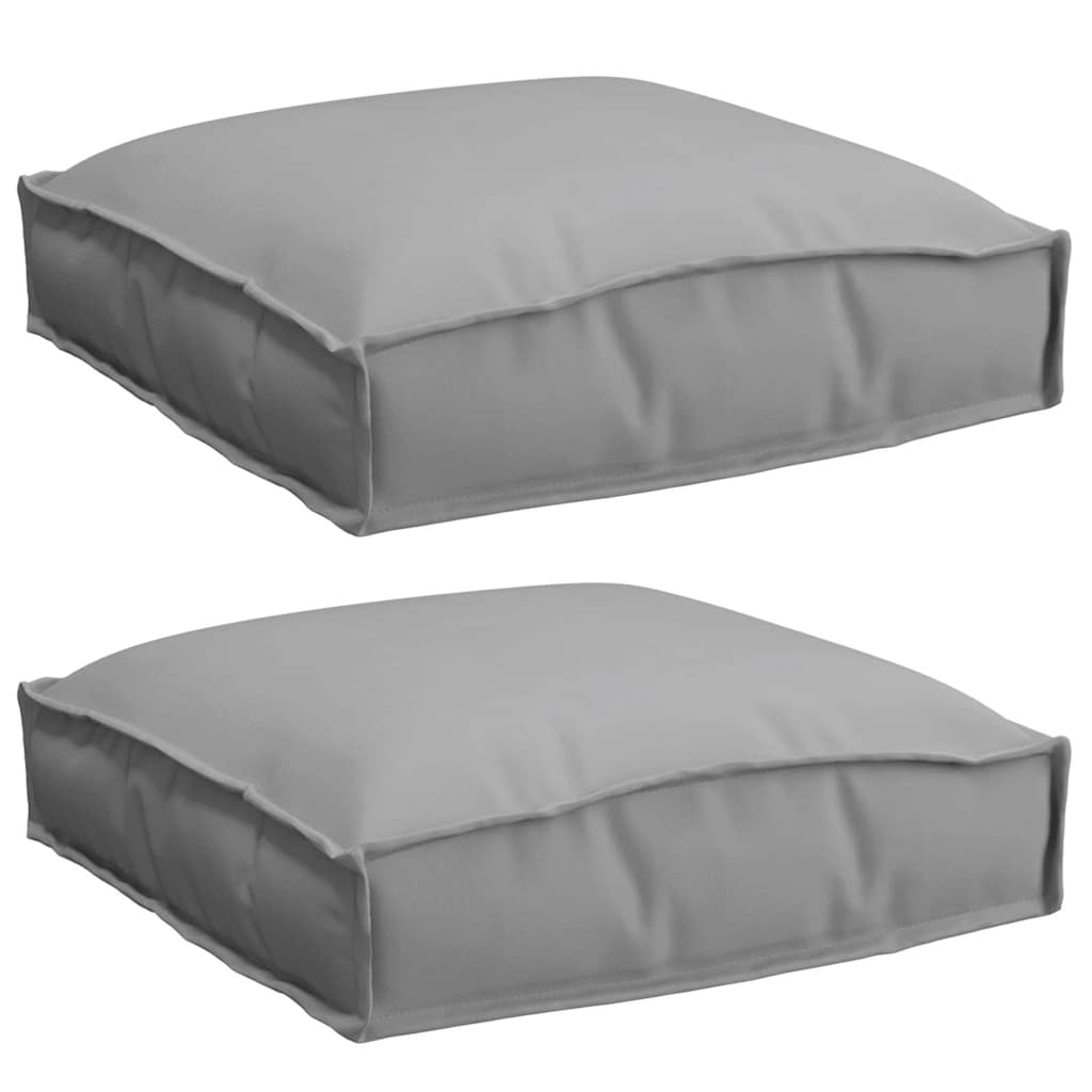 Cuscino 2 pz Tessuto Oxford Grigio 40 x 40 x 8 cm