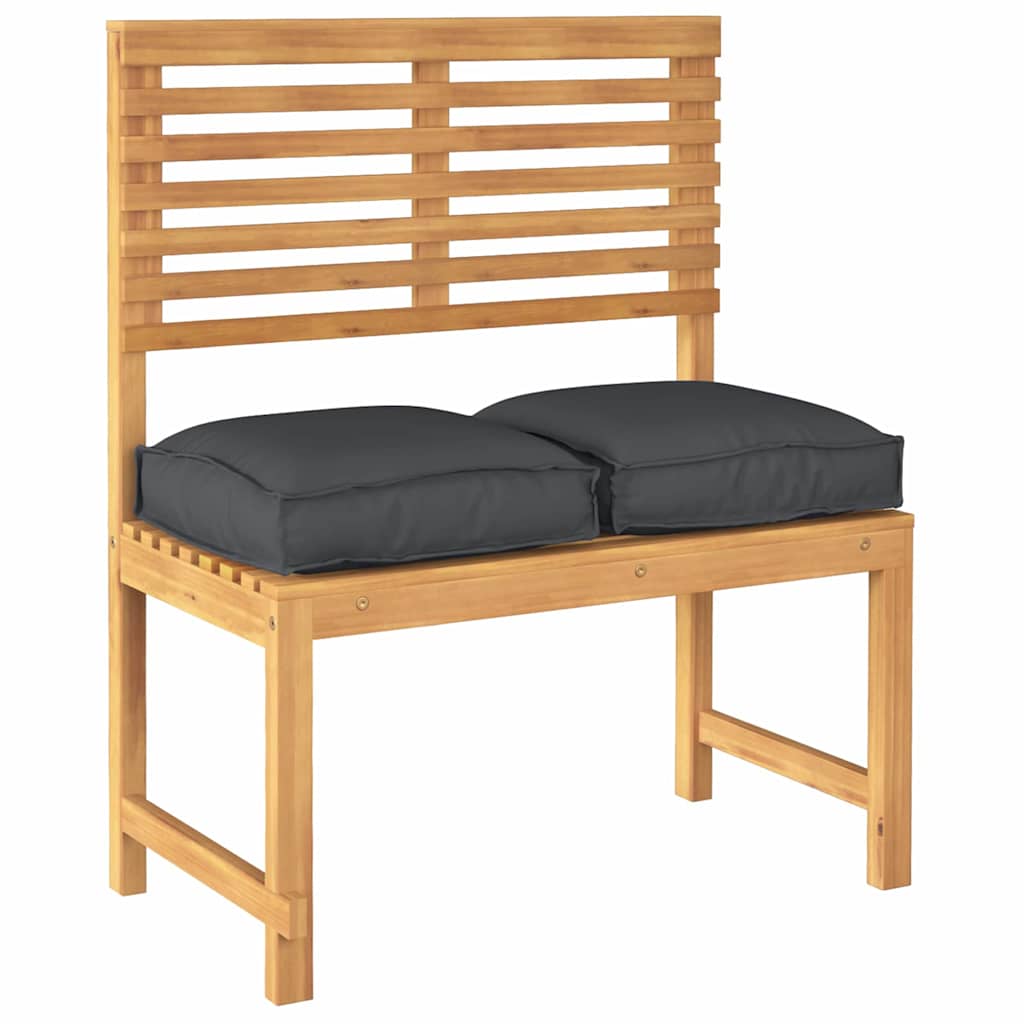 Cuscino 2 pz Tessuto Oxford Nero 40 x 40 x 8 cm