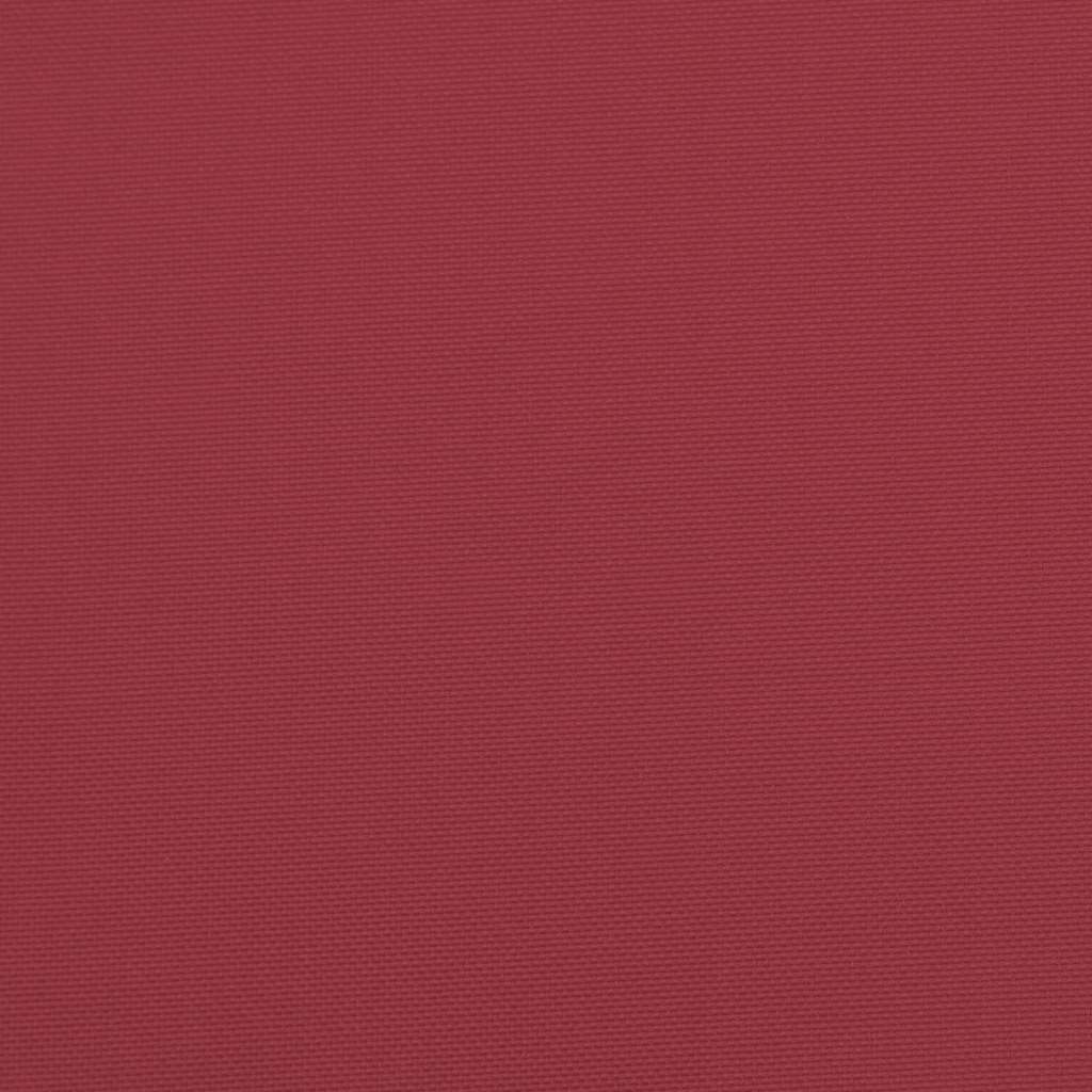 Cuscino 2 pz Tessuto Oxford Rosso Vino 40 x 40 x 8 cm